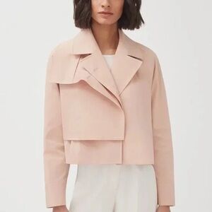 Cuyana Overlay The Range Pink Cropped Jacket